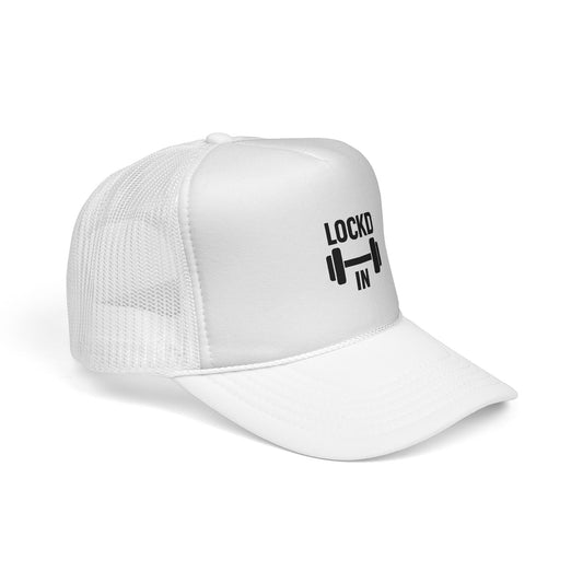 Fitness Trucker Cap - Lock'd In Weightlifting Hat for Gym Enthusiasts