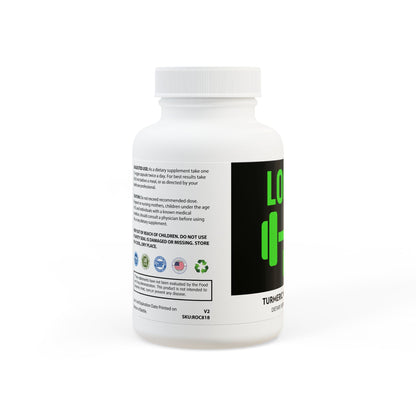 Turmeric with BioPerine® (Black Pepper Fruit Extract) Supplement (60 Capsules)