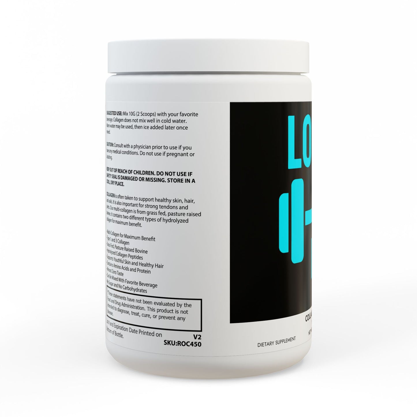 Collagen Peptides Type I & III Supplement (350g, 12.3oz)