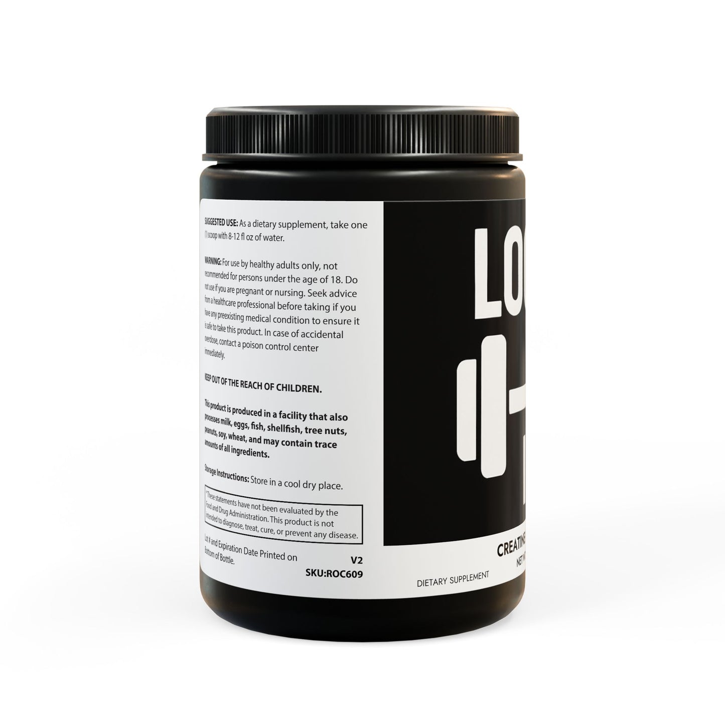 Creatine Monohydrate Supplement (300g, 10.58oz)